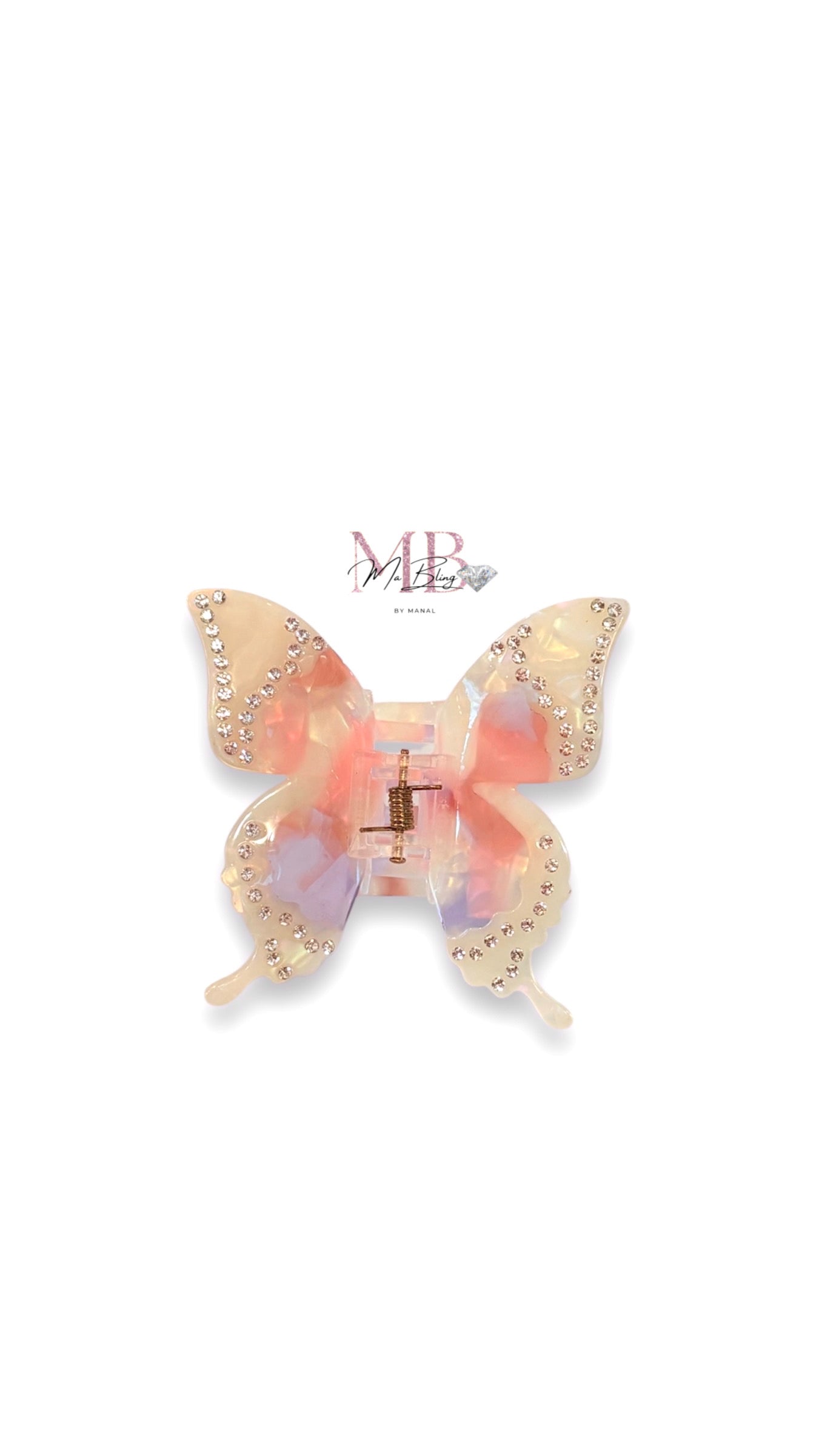 Butterfly hair clip - pink lilac