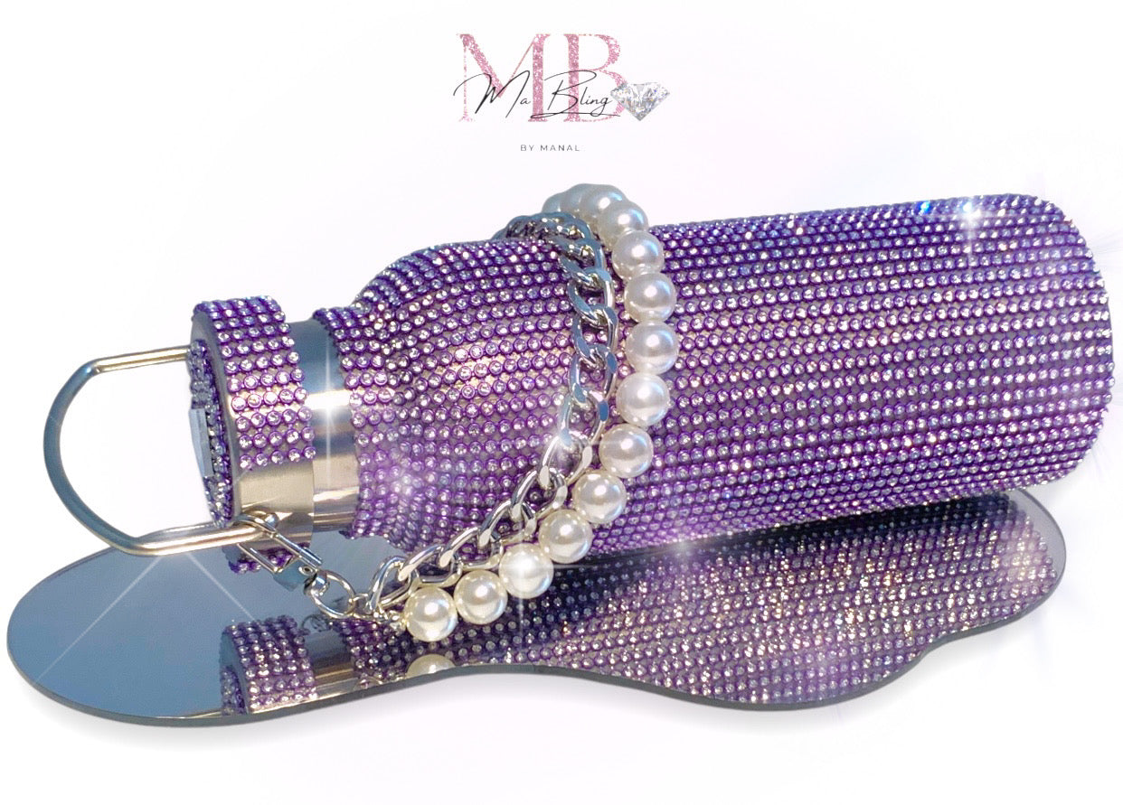 Botella de diamantes de acero inoxidable - Lilac Dream